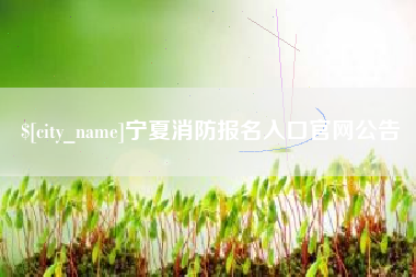克拉玛依宁夏消防报名入口官网公告