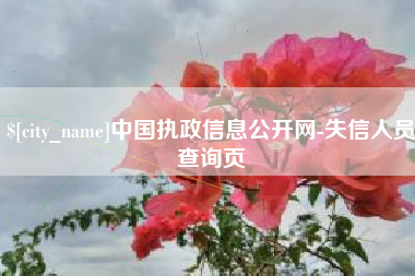 克拉玛依中国执政信息公开网-失信人员查询页