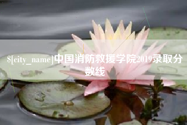 克拉玛依中国消防救援学院2019录取分数线