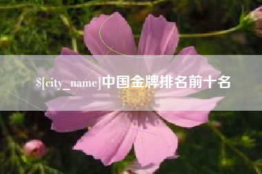 克拉玛依中国金牌排名前十名