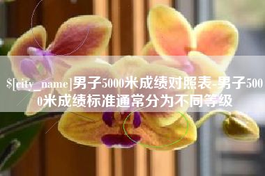 克拉玛依男子5000米成绩对照表-男子5000米成绩标准通常分为不同等级