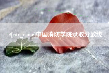 克拉玛依中国消防学院录取分数线