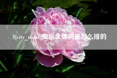 克拉玛依奥运金牌榜是怎么排的
