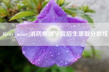 克拉玛依消防救援学院招生录取分数线