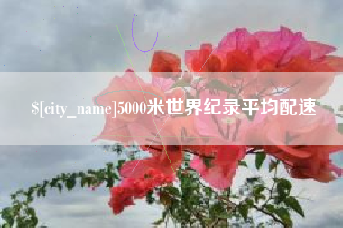 克拉玛依5000米世界纪录平均配速