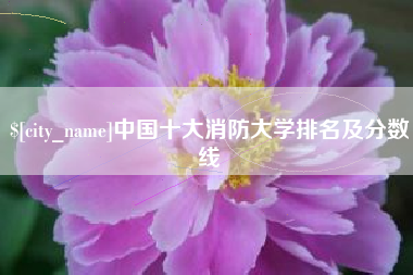 克拉玛依中国十大消防大学排名及分数线
