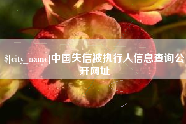 克拉玛依中国失信被执行人信息查询公开网址