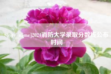 克拉玛依2024消防大学录取分数线公布时间