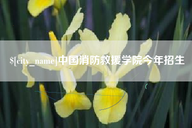 克拉玛依中国消防救援学院今年招生