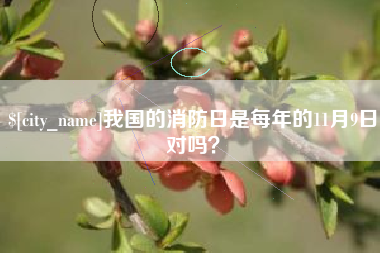克拉玛依我国的消防日是每年的11月9日对吗？
