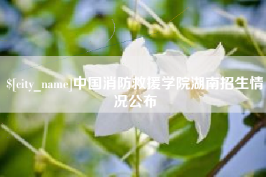 克拉玛依中国消防救援学院湖南招生情况公布