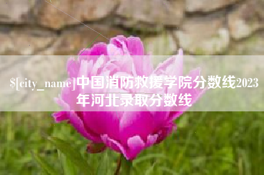 克拉玛依中国消防救援学院分数线2023年河北录取分数线