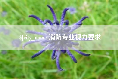 克拉玛依消防专业视力要求