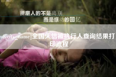 克拉玛依全国失信被执行人查询结果打印流程