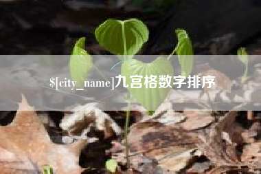 克拉玛依九宫格数字排序