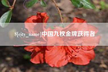克拉玛依中国九枚金牌获得者
