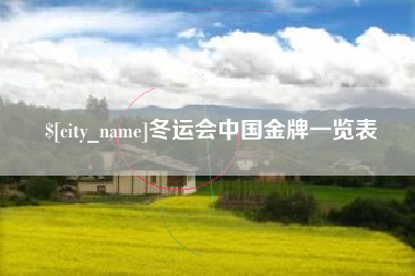 克拉玛依冬运会中国金牌一览表