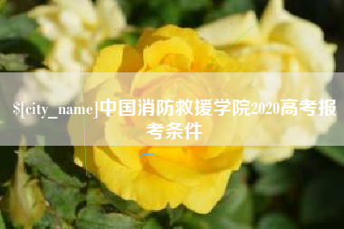克拉玛依中国消防救援学院2020高考报考条件