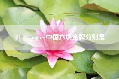 克拉玛依中国六块金牌分别是